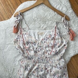 Promesa White and Pink Maxi Dress